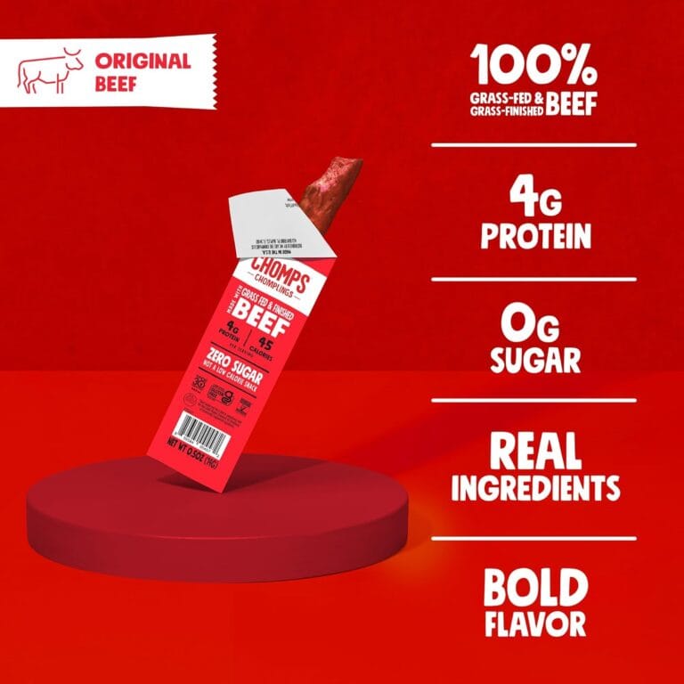 Chomp Smarter: Why Chomps Grass-Fed Beef Sticks Are the Clean Protein Snack You’ve Been Missing